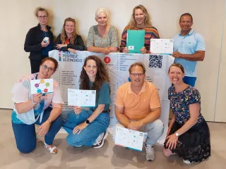 Groepsfoto van de deelnemers Positieve Gezondheid training met certificaat